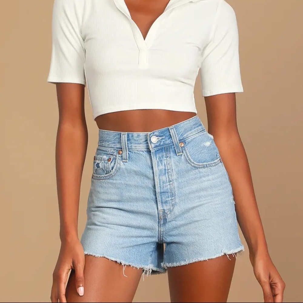 Levi’s ribcage shorts 26 Bernal frost